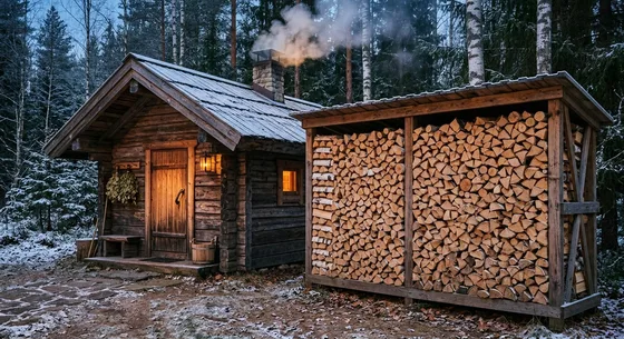 Укладка дров в Калининграде, проезд Тепличная, 35Б